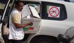 Fourniture de médicaments près de la ligne de front Libye  Septembre 2011