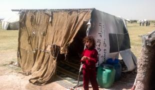 Le camp de déplacés dans le district d'Al Safira (province d'Alep) est maintenant vide. Après l'attaque du mois d'octobre les populations ont fui vers le nord.