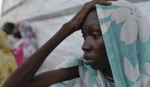 Amal patiente atteinte de la tuberculose à la clinique MSF  Soudan du Sud