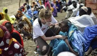 Des réfugiés à leur arrivée dans le camp de Jamam dans l'Etat du Nil Supérieur voisin de l'Etat d'Unité où se situe Yida. Shannon Jensen