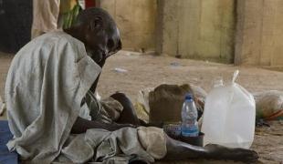 Homme déplacé par les violences dans l'Etat de Borno nord est du Nigeria