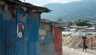 Une rue de Port au Prince.