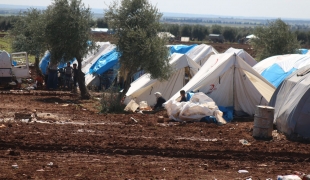 Un camp de déplacés syriens dans le district d'Azaz. 17 mars 2016 Mahmoud Abdel rahman