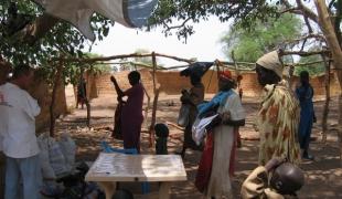 A Aweil dans le nord Bahr el Ghazal des familles déplacées venues de la zone d'Abyei étaient arrivées au début de l'année suite à d'autres affrontements