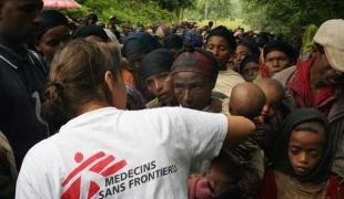 Identification des enfants atteints de malnutrition à l'entrée d'un centre nutritionnel MSF dans le district d'Hadero