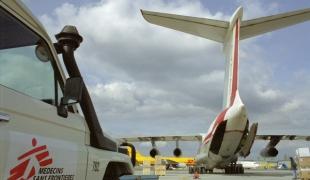 Base de MSF Logistique à Mérignac près de Bordeaux en France.