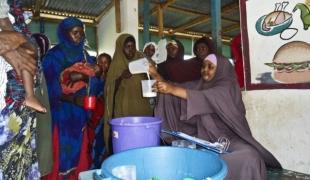 Un centre nutritionnel à Marere en Somlaie juillet 2011.