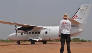 Un avion MSF ici en RCA.