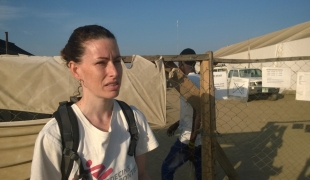 Siobhan O'Malley sage femme MSF ici au Soudan du Sud en décembre 2014.