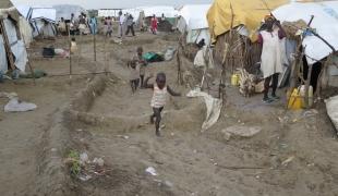 Le camp de Bentiu au 29 septembre 2014.