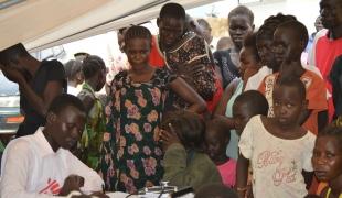 Une clinique mobile à Gudele Juba Soudan du Sud le 13 juillet.