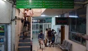 L'hôpital Al Rawdah à Taiz soutenu par MSF le 24 juillet dernier. MSF