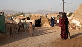 Le camp d'Al Mazrak situé dans le gouvernorat de Hajjah au Yémen en 2013.