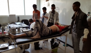 Hôpital MSF à Taiz en décembre 2015.