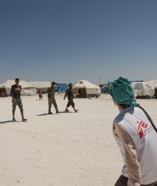 Camp de déplacés d'Aïn Issa. Syrie. 2017.