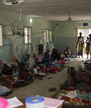Centre de traitement nutritionnel à N'Djamena. 2017.