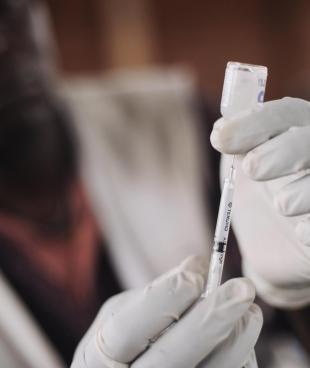 Vaccination à Masisi, en République démocratique du Congo, août 2014.