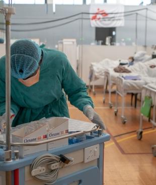 Hôpital de campagne de Khayelitsha en Afrique du sud.
