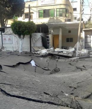 Vue de la clinique MSF de la ville de Gaza. 16 mai 2021.