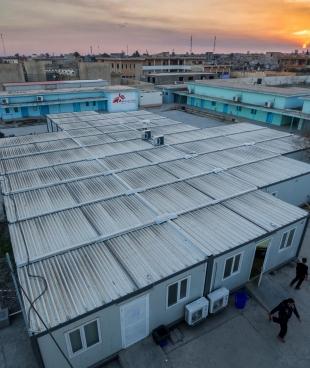 L'hôpital MSF de Qayyarah, le 22 février 2017.