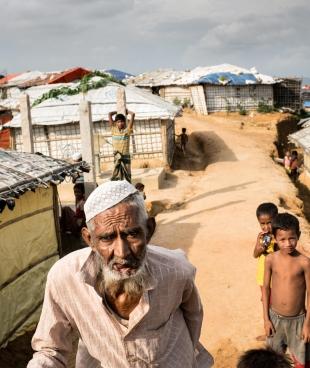 Dans les camp de réfugiés rohingyas de Kutupalong à Cox’s Bazar, au Bangladesh.