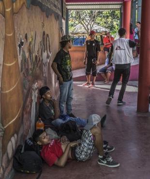 Mexique : activités médicales, psychologiques et d'information de MSF au refuge La 72, sur la route migratoire.