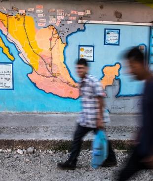 Migrants and Refugees in Mexico shelters