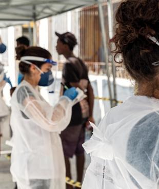 Intervention MSF auprès des personnes vulnérables à Rio de Janeiro. 2020.