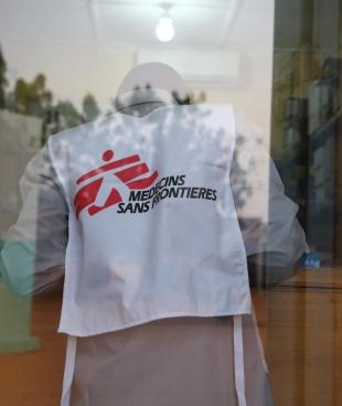 Un travailleur MSF dans le centre de santé de Douentza. 2017. Mali.