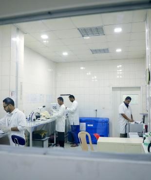 MSF bio lab at MSF’s Aden hospital