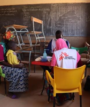 Une clinique mobile MSF dans le village de Sirfou. Février 2021. Burkina Faso. 