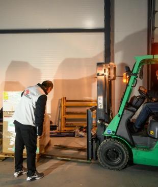 Arrivée de fournitures médicales d'urgence de MSF en Ukraine, le 5 mars 2022