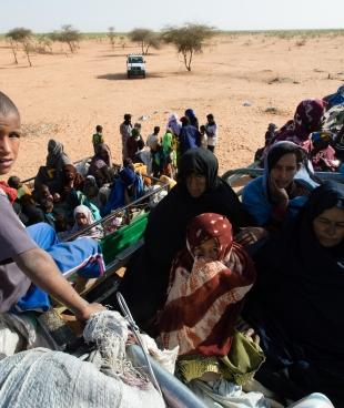 Réfugiés maliens à Mbera Mauritanie mars 2013