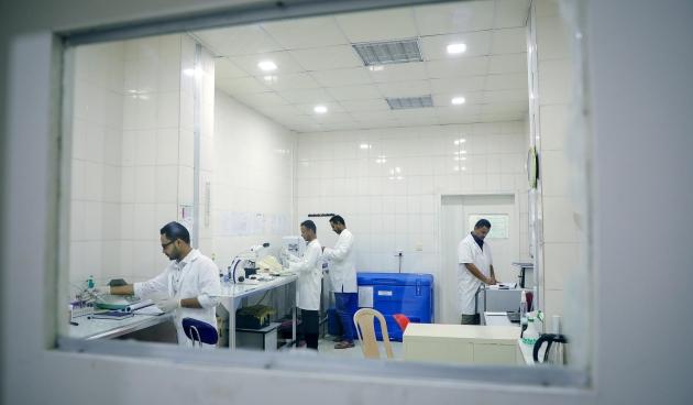 MSF bio lab at MSF’s Aden hospital