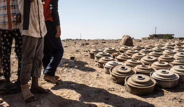 Landmines in Taiz and Hodeidah governorates