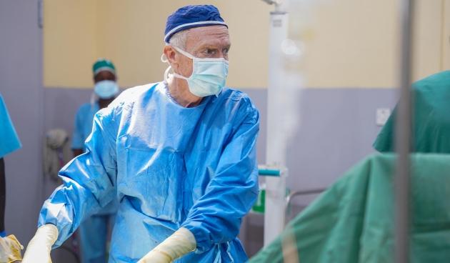 Operation on a wounded patient