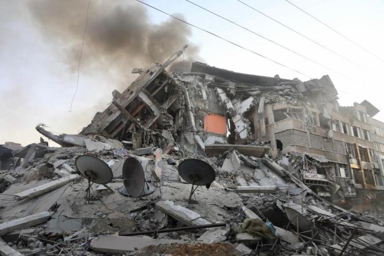 La tour Al-Shorouq à Gaza