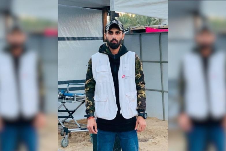 Abdullah était hygiéniste avec MSF, il a été tué par les forces israéliennes alors qu'il tentait de récupérer des sacs de farine sur un camion d'aide humanitaire, le 3 juillet 2025, Gaza.