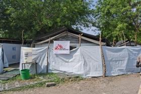 Une unité de traitement du choléra à Akobo, en mars 2025