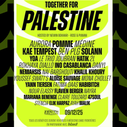 Together for Palestine : rendez-vous le 9 décembre pour un concert en soutien à la Palestine au profit de MSF 