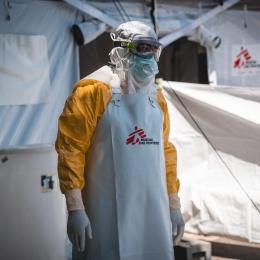 Le personnel de MSF suit une formation au siège de Bruxelles avant d'être déployé dans des zones touchées par l'épidémie d'Ebola.