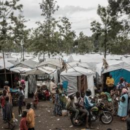 Le camp de personnes déplacées de Rusayo, situé à une douzaine de kilomètres de Goma