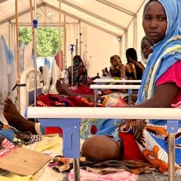 Centre de nutrition intensive dans l'hôpital d'Adré au Tchad