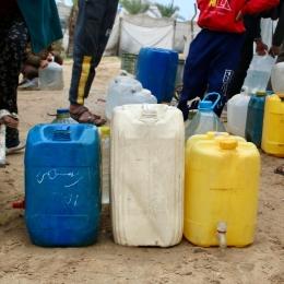 Waiting for water supply