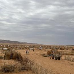 Le camp de Dabanaira, l'un des nouveaux camps où les personnes fuyant El Fasher ont trouvé refuge.Tawila, Darfour-Nord, Soudan, le 28 juin 2025.