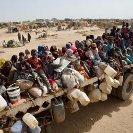 Arrival of displaced civilians from besieged El-Fasher in the camp of Tawila Omda