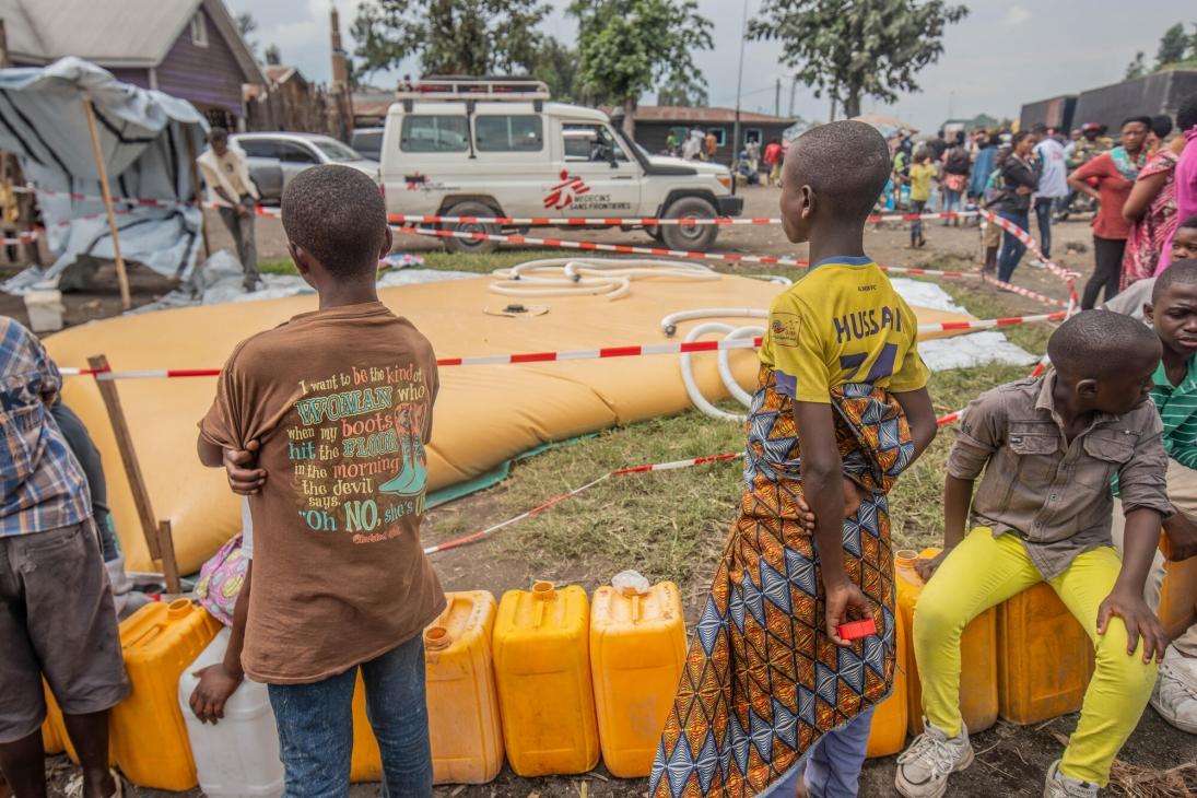 Water distribution in Sake, North Kivu, DRC