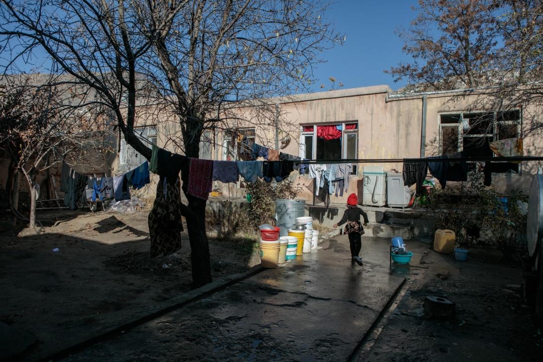 La maison que Zakia partage avec deux autres familles.