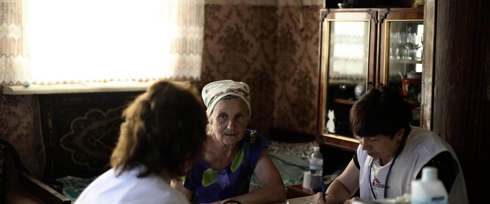 Providing care in Donetsk area