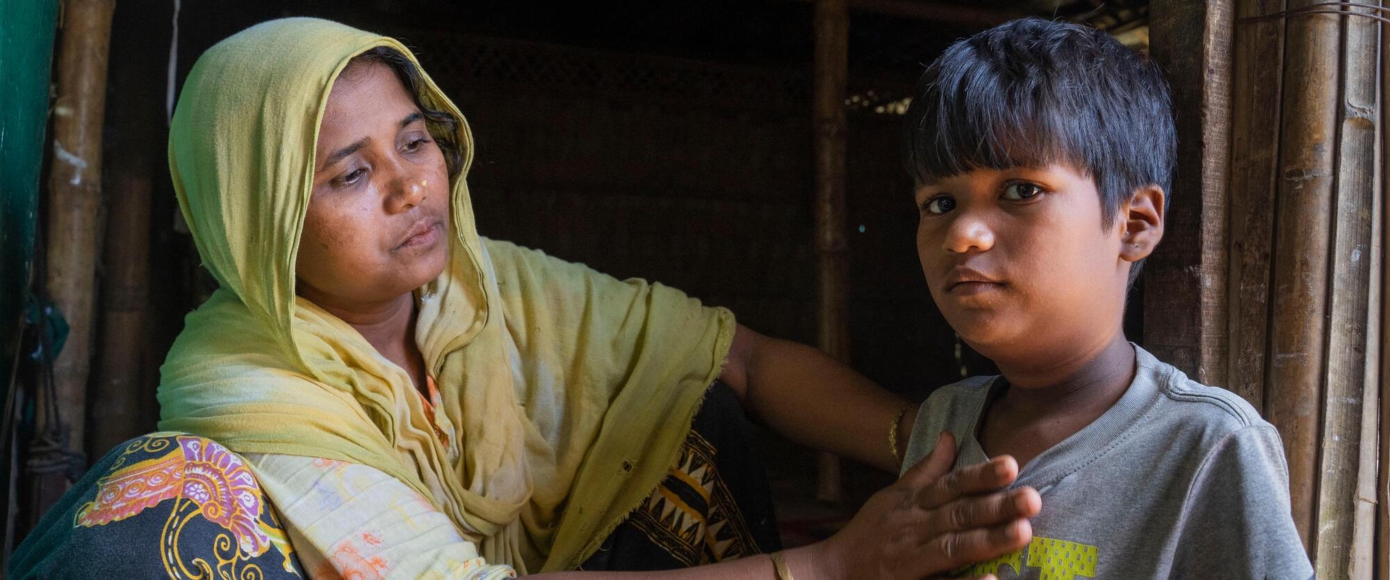 Tayeba Begum, réfugiée rohingya mère de jumelles souhaite pouvoir retourner au Myanmar si sa sécurité et celle de ses enfants sont garanties.